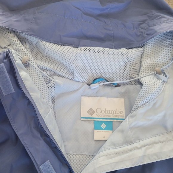 Columbia Womens Rain Jacket Eve, Faded Sky - Picture 3 of 11